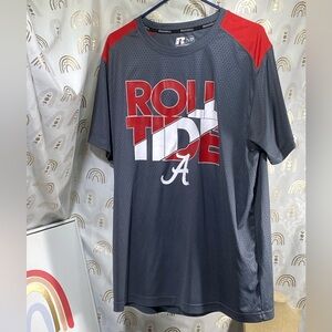 Russell Athletic Men's Gray and Red 'Roll Tide' Tee